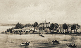 Монастырь во имя ап. Иоанна Богослова в Череменце. Литография. 1892 г.