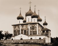 Собор в честь Преображения Господня. 50-60-е гг. XVI в. Фотография И. Ф. Барщевского. 80-е гг. XIX в. (ГИМ)