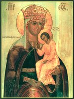 Икона Божией Матери «Избавительница от бед страждущих». XVI в. (?) (собор Богоявления в Елохове, Москва)
