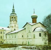 Трапезная палата с ц. в честь Коневской иконы Божией Матери. Фотография. 2006 г.