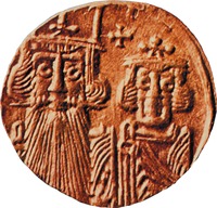 Имп. Константин II с сыном Константином IV. Солид