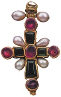 Нагрудный крест св. царицы Тамары. XII в. (ГМИГ)