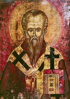 Свт. Климент. Икона. XIII–XIV вв. (ц. свт. Климента, Охрид)