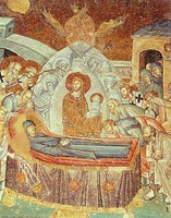 Успение Богородицы. Мозаика мон-р Хора (Кахрие-джами) в Константинополе. 1316 - 1321 гг.