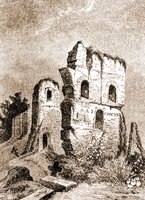 Руины Десятинной церкви. Гравюра 1884 г. по рис. нач. XIX в.