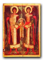 Собор арх. Михаила. Икона. Кон. XIII в. (ГРМ)