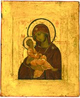Египетская икона Божией Матери. Кон. XVI в. (ГТГ)