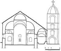 Церковь свт. Николая. 1721–1722 гг. Поперечный разрез