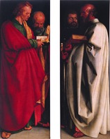«Четыре апостола». Худож. А. Дюрер. 1526 г. (Старая пинакотека, Мюнхен)