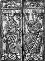 Консульский диптих Боэция (вероятно, изображен отец философа). V в. (Христианский музей. Брешиа)