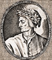 Данте Алигьере. Гравюра. 1597 г. (РГБ)