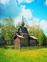 Ризоположенская церковь в с. Бородава. 1485–1486 гг. Фотография. 2001 г.