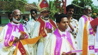 Духовенство Сиро-Малабарской католической Церкви. Фотография. 1997 г.