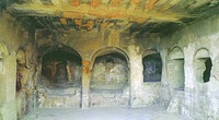 Интерьер пещерной церкви в Уплисцихе. VII в.