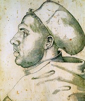 Мартин Лютер. Гравюра Лукаса Кранаха Старшего. 1521 г.