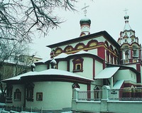 Храм Трех святителей на Кулишках в Москве. Фотография. 2002 г.