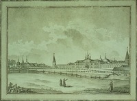 Преображенский богаделенный дом. Гравюра Р. Курятникова. 1837 г. (ГИМ)