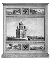 Церковь св. блгв. кн. Александра Невского в Потсдаме (1826–1829). Литография Хермана. Сер. XIX в. (ГИМ)