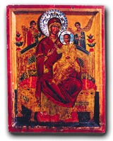 Икона Божией Матери Пантанасса. XVII в.