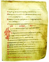 Синайско-Бычковская Псалтирь. XI в. (РНБ. Q. п. I. 73. Л. 3)