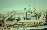 Арзамасский во имя Алексия, человека Божия, мон-рь. Литография. 1863 г.