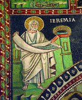 Прор. Иеремия. Мозаика ц. Сан-Витале в Равенне. 546-547 гг.