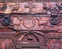 Альфа и омега. Аворий Самагерского ларца. Ок. 430 г. (Археологический музей. Венеция). Фрагмент