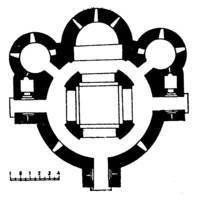 План церкви у с. Мамрух (Азербайджан). XII - XIV (?) вв.