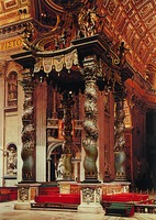 Бронзовый киворий над могилой ап. Петра. 1624-1633 гг.