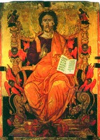 Христос на престоле. Икона. Мастер свящ. Эммануил Скордилис. 1638-1645 гг. (мон-рь Св. Троицы близ г. Ханья, Крит)