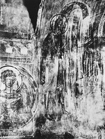 Христос-странник пред вратами мон-ря. Роспись ц. Успения на Волотовом поле в Новгороде. 80-е гг. XIV в.