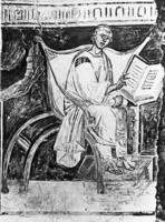 Св. Августин. Фреска капеллы Санкта-Санкторум в Латерано. VI в.