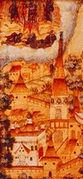 Панорама Геннадиева мон-ря на иконе «Прп. Геннадий Костромской». 2-я пол. XVII в. (ГИМ)