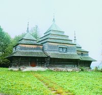 Церковь во имя свт. Василия Великого в с. Черче. XVI в., 1733, 1812 гг. Фотография. 2007 г. (до нач. 90-х гг. XX в. в юрисдикции УПЦ)