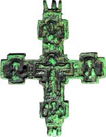 Наперсный крест-реликварий. XV в.