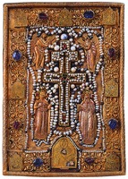 Икона-мощевик (ок. 1605 г.) из ковчега кн. Ивана Хворостинина 1621 г. (ГММК)