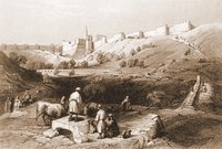 Вид на Иерусалим с юго-запада. Гравюра. 1844 г.