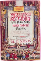 Титульный лист Библии Мартина Лютера (Аугсбург, 1535)