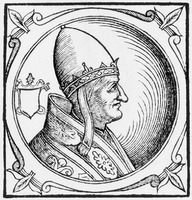 Гонорий II, папа Римский. Гравюра. (Sacchi. Vitis pontificut. 1626) (РГБ)