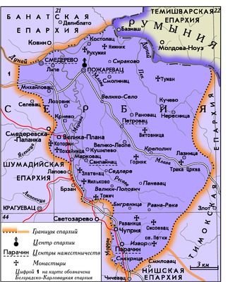 Владимирская митрополия карта