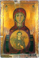 Икона Божией Матери «Знамение». XIII в. (мон-рь вмц. Екатерины на Синае)