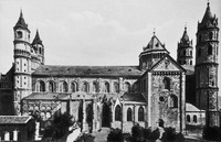 Кафедральный собор в Вормсе. Основная постройка 1170–1240 гг. Фотография. Нач. XX в.