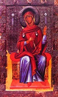 Богородица. Икона. XII в. (Музей в Охриде)