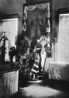 Еп. Тихон (Шарапов) на горнем месте Введенской ц. в Алма-Ате. 1937 г.