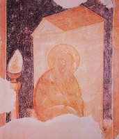 Богородица. Роспись ц. св. Феодора Стратилата на Ручью в Новгороде. Кон. XIV в.