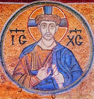 Христос-иерей. Мозаика ц. Св. Софии в Киеве. 1037-1046 гг.