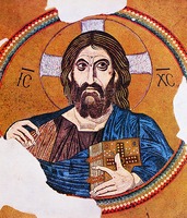 Христос Пантократор. Мозаика ц. Успения Богородицы мон-ря Дафни. Ок. 1100 г.