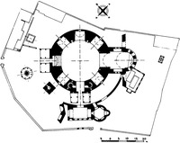 План ротонды вмч. Георгия в Фессалонике. IV или V-VI вв.