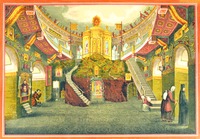 Интерьер Спасо-Преображенского собора. Литография. 1910 г. (РГБ)