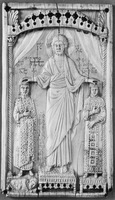 Христос коронует имп. Оттона II и его супругу Феофано. Аворий. 982–983 гг. (Музей Клюни, Париж)